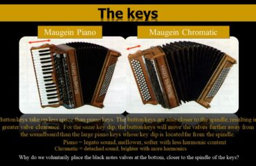 The difference between the chromatic accordion and the piano accordion