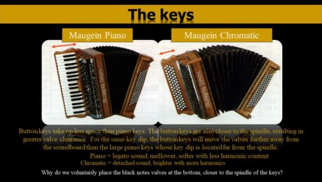 The difference between the chromatic accordion and the piano accordion